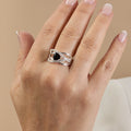 TSURU ELEGANCE 925 sterling silver ring worn on hand